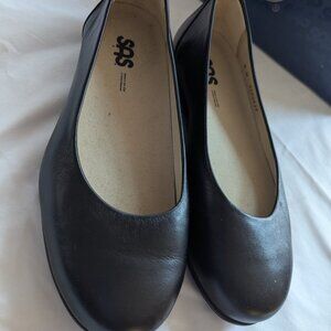 SAS  Scenic Comfort Ballet Flat Black Size 8W Brand New with Box